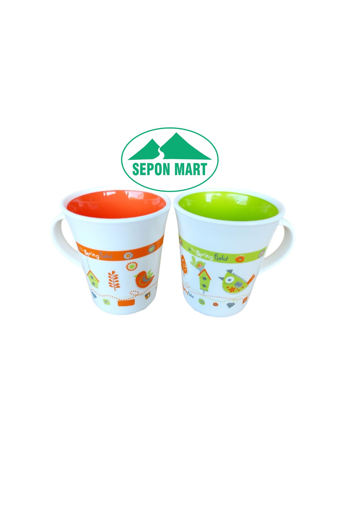 Ca uống nước có quai & hoa văn 300ml (8x9.5cm), Mã số: PN1051/1E