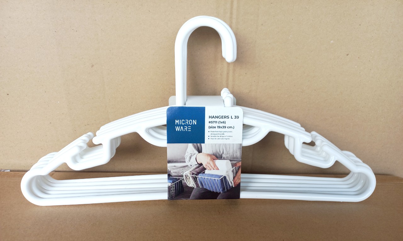 Móc treo quần áo 6 cái/ bộ (19x39cm), Mã số: 5711