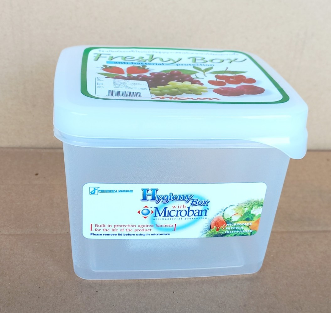 Hộp đựng thực phẩm kháng khuẩn dùng trong tủ lạnh & LVS 1000ml (12x 13x 11cm), Mã số: 5044