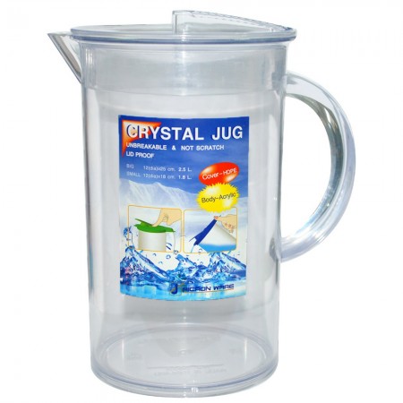 Ca đựng nước nhựa trong 1,75 lít (13x21cm), Mã số: 5538