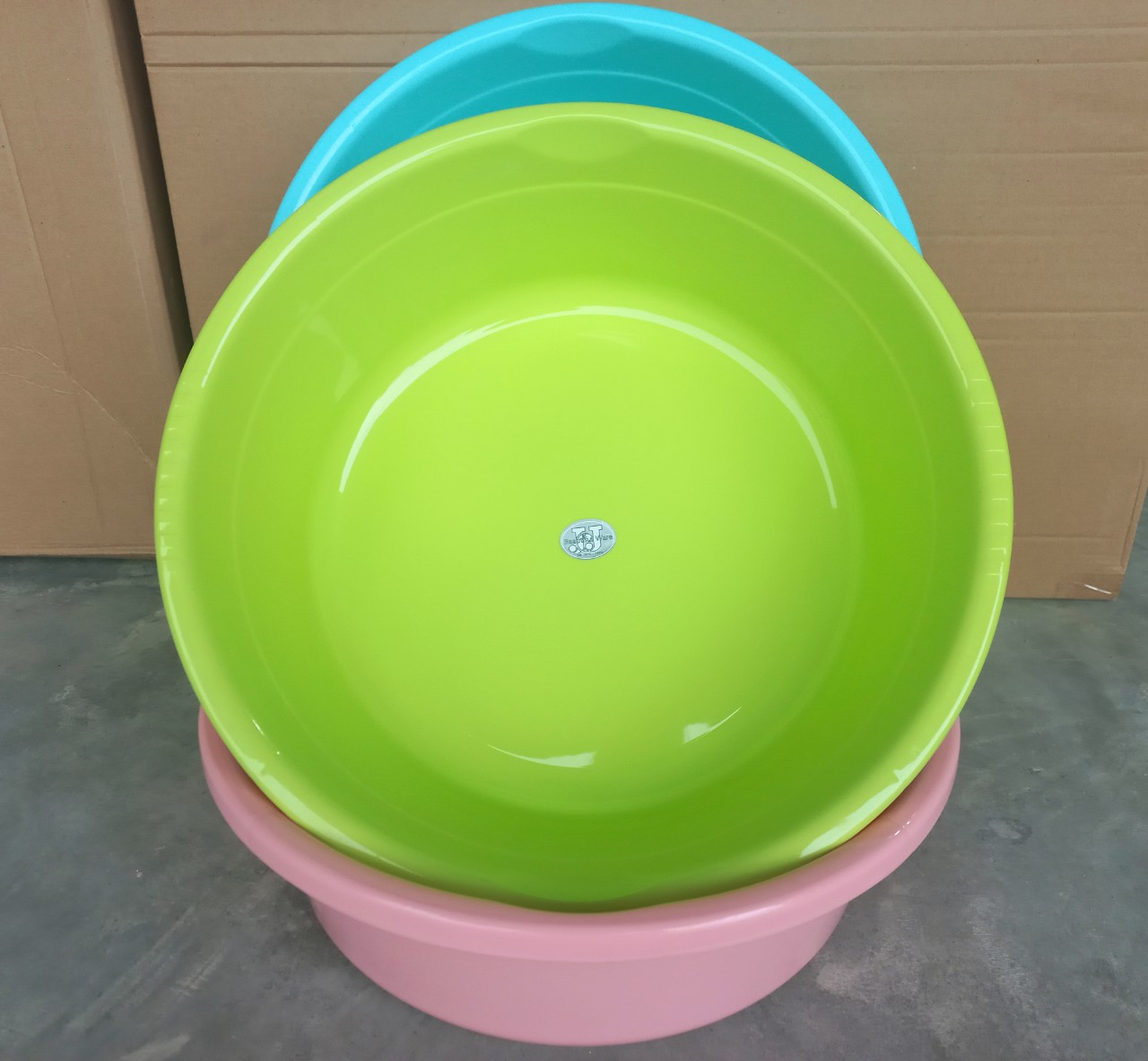 Chậu tròn nhựa màu 14.5 lít (45x14.5cm), Mã số: JCJ-M45CM