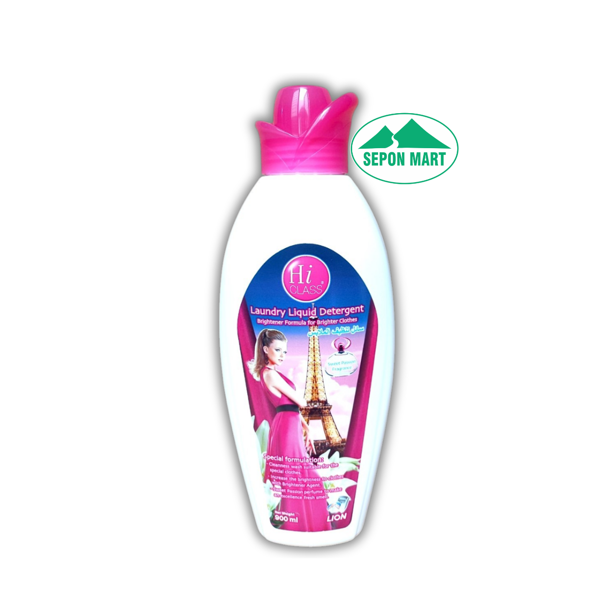 Nước giặt Hiclass 900ml (Sweet Passion - hồng), Mã số: 8850002804807