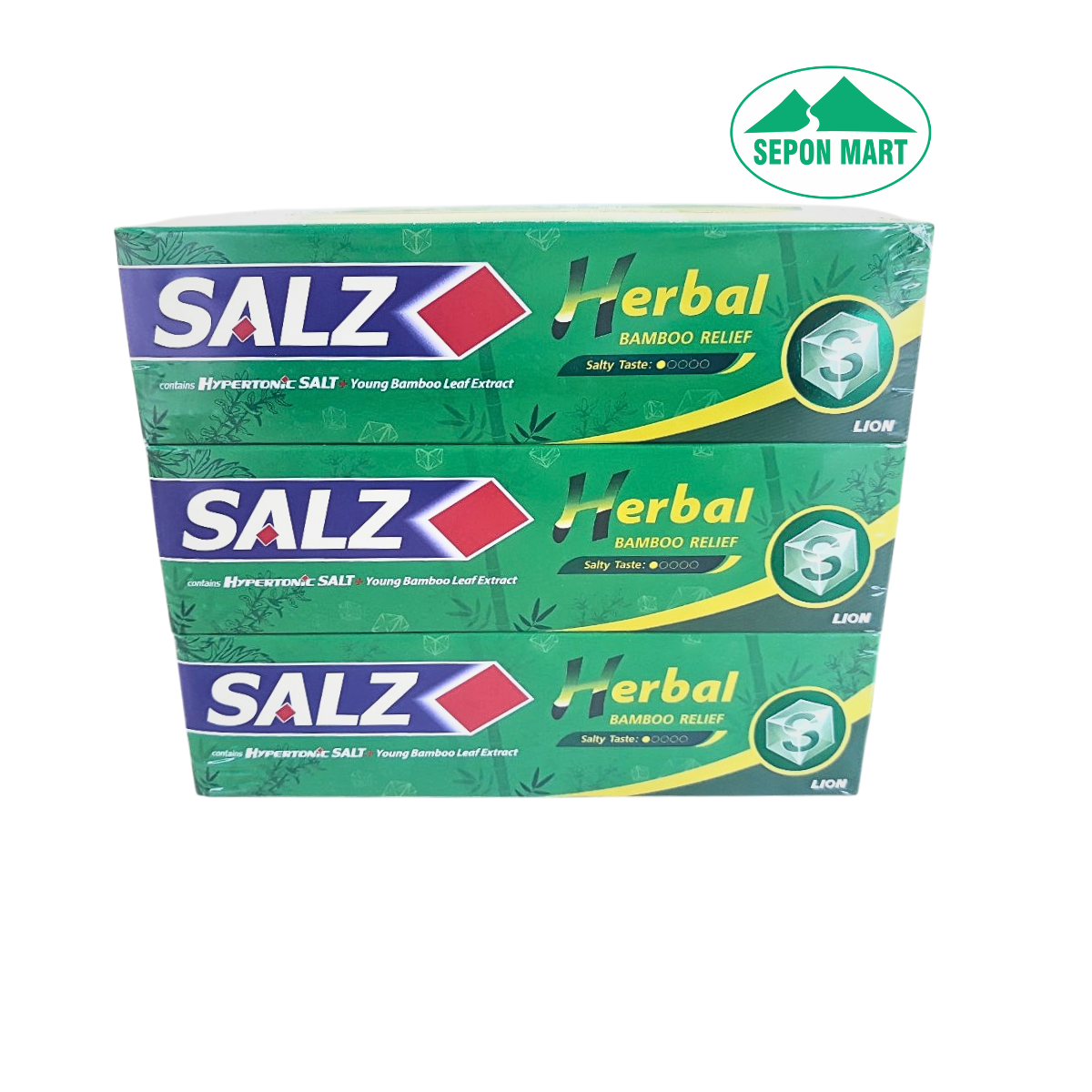 Kem đánh răng SALZ 140g x 2 ống (Herbal Bamboo- T/C muối thảo mộc lá tre non), Mã số: 8850002016675