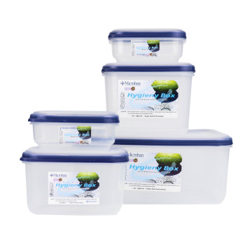 Bộ hộp đựng thực phẩm kháng khuẩn dùng trong tủ lạnh & LVS (5 cái /bộ), Mã số: DW5038S