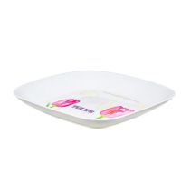 Dĩa vuông cỡ lớn hoa Tuylip (3.5x23.5x23.5cm), Mã số: TLP-12