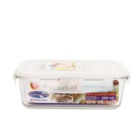 Hộp đựng thực phẩm thủy tinh cao cấp dùng trong tủ lạnh & LVS 800ml (15x20x6.5cm), Mã số: 6089