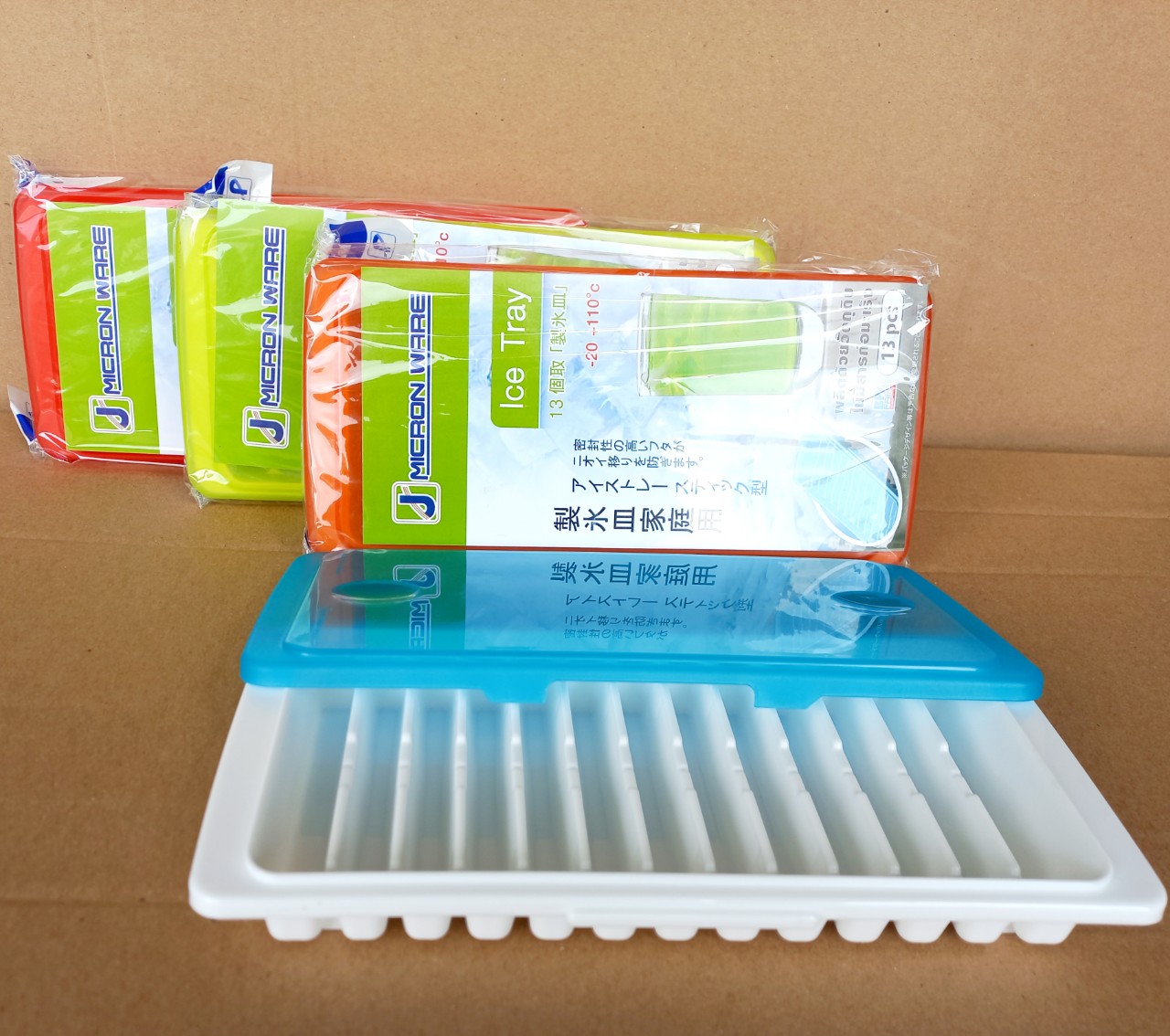 Khay làm đá có nắp đậy 13 viên dài (12x25x3cm), Mã số: 5101