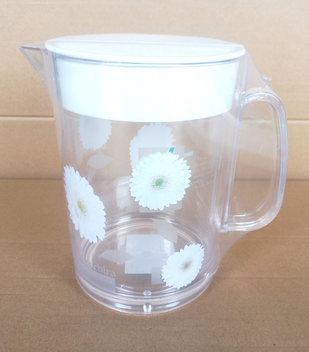 Ca đựng nước nhựa trong in hoa 1,4 lít (12x17cm), mã số: PN411SWF-PS