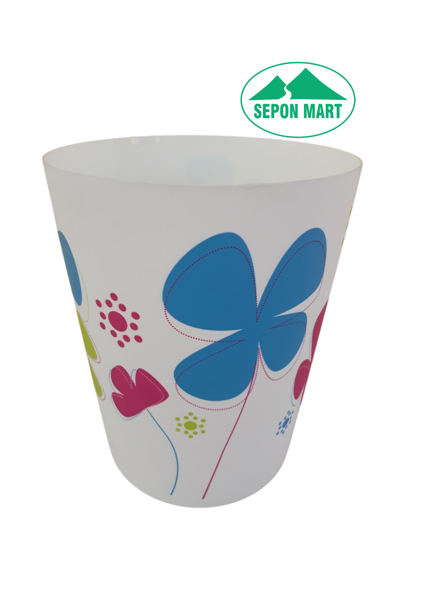 Sọt rác có hoa văn 5,5 lít (20x24cm), mã số: PN672D