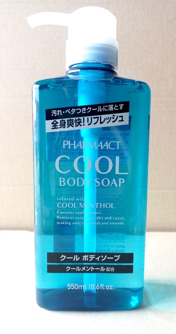 Sữa tắm bạc hà mát lạnh cho nam Cool Pharmaact 550ml - 4513574037595 (hàng Nhật)