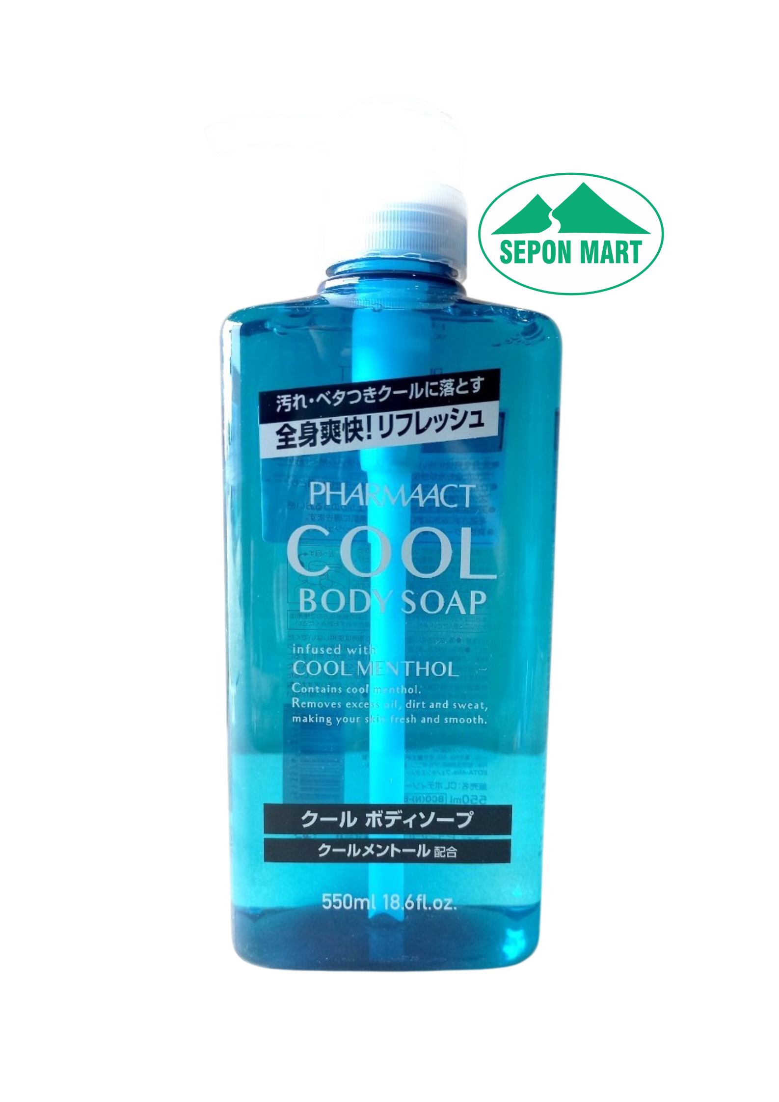 Sữa tắm bạc hà mát lạnh cho nam Cool Pharmaact 550ml, Mã số: 4513574037595
