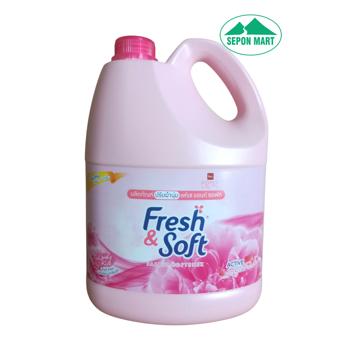 Nước xã mềm vải Fresh & Soft 3600ml (Lovely Kiss - hồng)