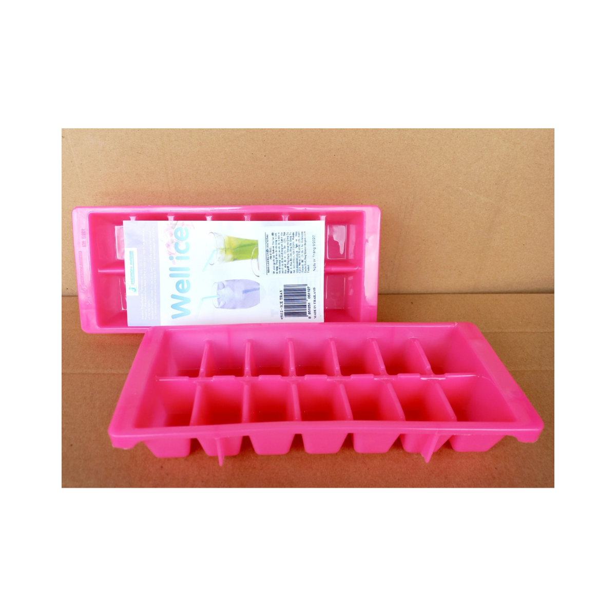 Khay làm đá nhựa màu 14 viên (11x17x3.5cm), Mã số: 5112