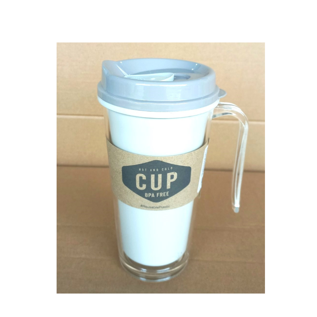 Ca uống nước có tay cầm & nắp khóa 630ml (9x11x18.5cm), Mã số: JCJ-1802