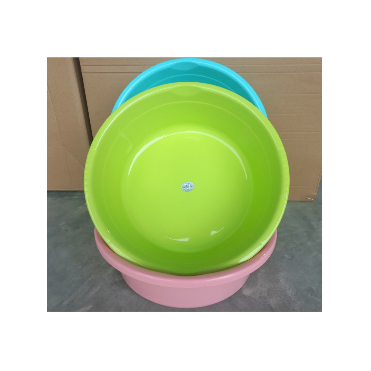 Chậu tròn nhựa màu 14.5 lít (45x14.5cm), Mã số: JCJ-M45CM