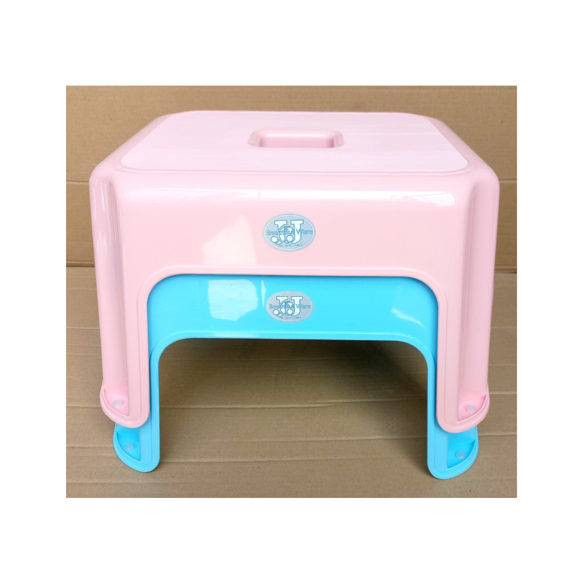 Ghế nhựa hình chữ nhật thấp (28.5x35.5x21.5cm), Mã số: JCJ-1165