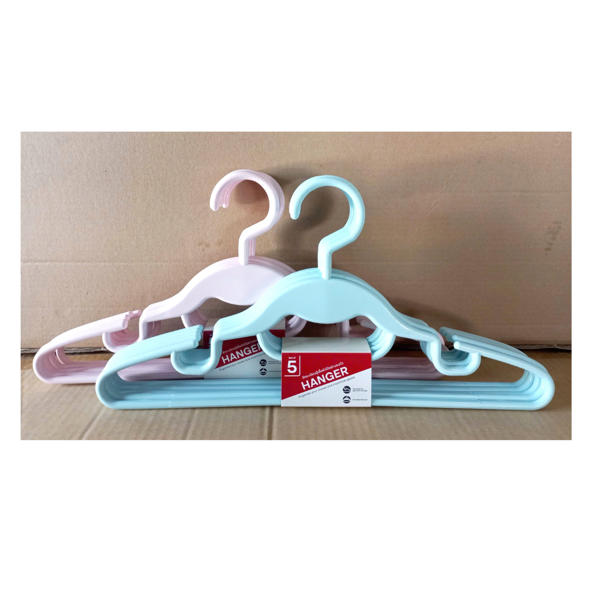 Móc treo quần áo 5 cái/bộ (21.3x41.2x3.7cm), Mã số: JCJ-1178