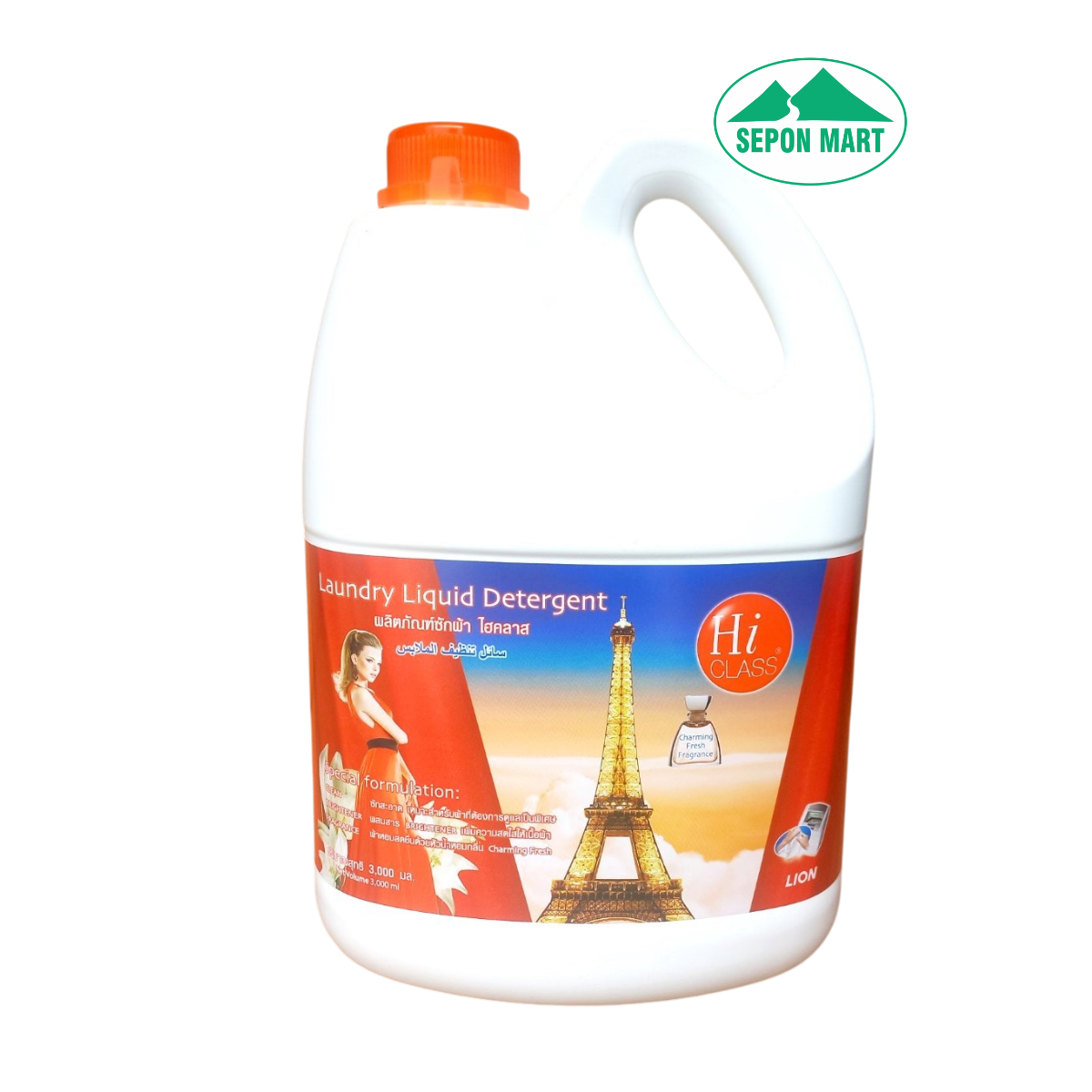 Nước giặt Hiclass 3000ml (Charming fresh - gạch), Mã số: 8850002805699