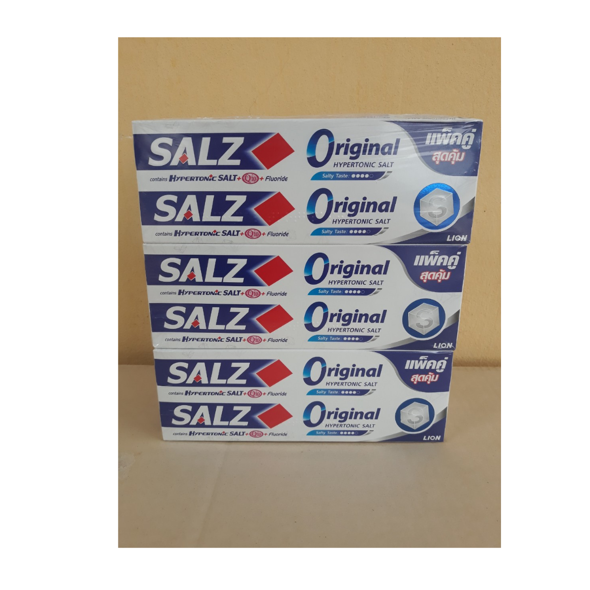 Kem đánh răng SALZ 140g x 2 ống (Original - T/C muối), Mã số: 8850002008939