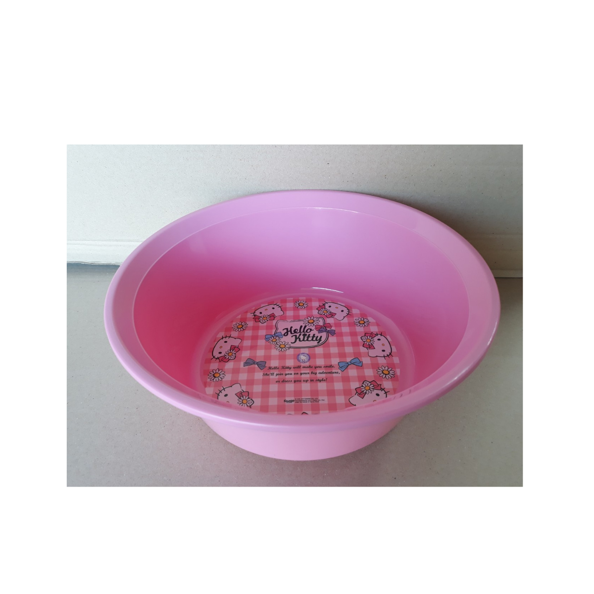 Chậu nhựa tròn 7.5 lít - hello Kitty (35 x 12cm), mã số: KT-35CM