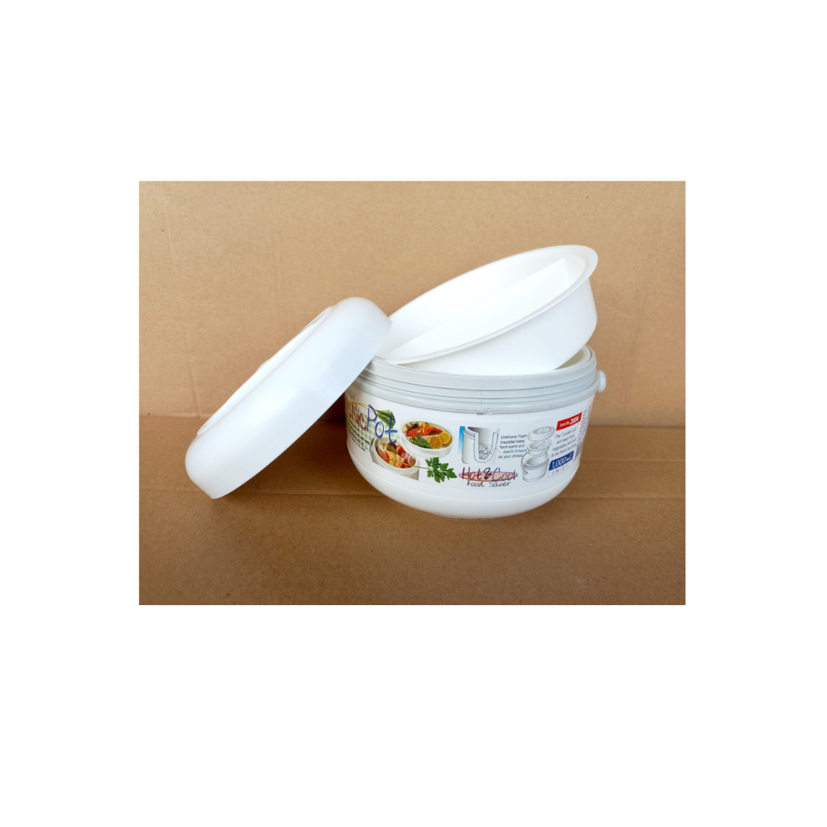 Cặp lồng giữ nhiệt cỡ nhỏ 1000ml (16x12cm), Mã số: 2004