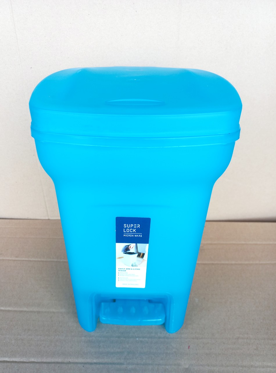 Thùng rác 2 lớp 6 lít có bàn đạp (20.5x26.5x33.5cm), Mã số: 5668