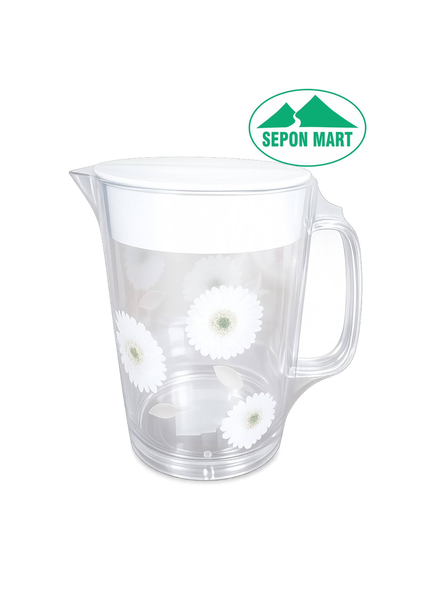 Ca đựng nước nhựa trong in hoa 1,4 lít (12x17cm), mã số: PN411SWF-PS