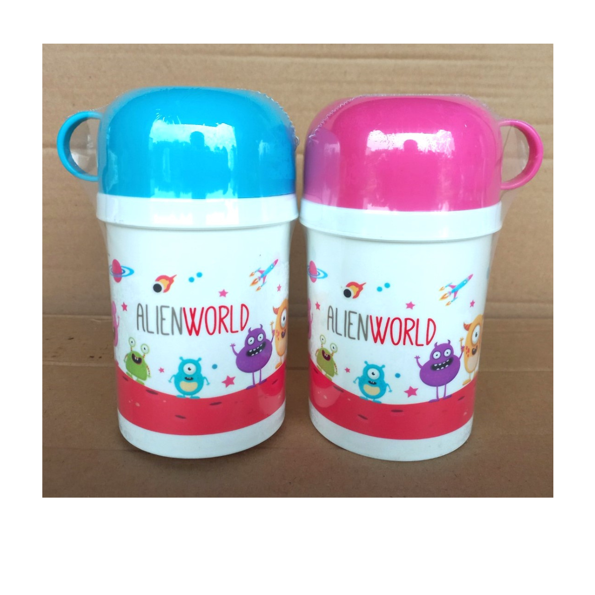 Ca nhựa 2 lớp giữ nhiệt 250ml (14.5x7cm), mã số: PN518G